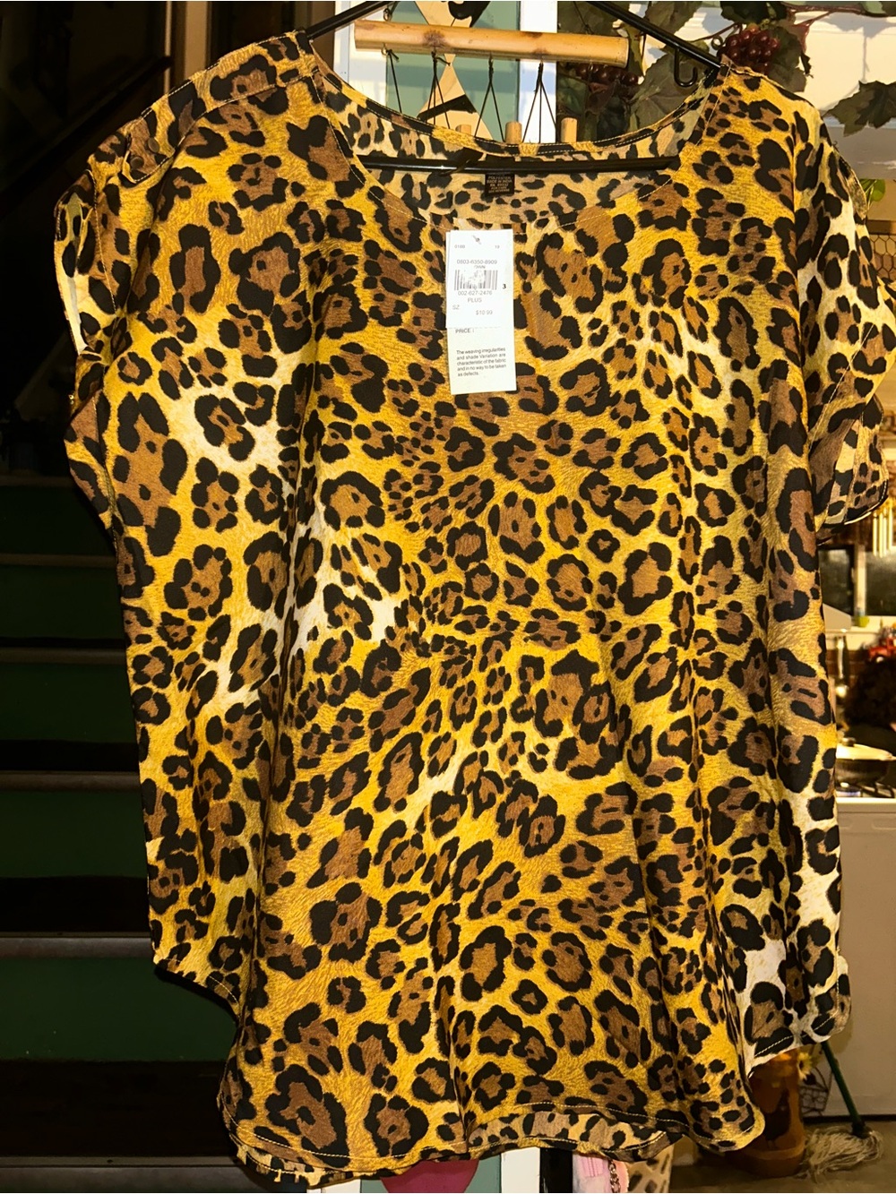 Cheetah print shirt